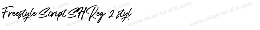 Freestyle Script SH Reg 2 styles in字体转换